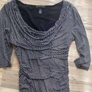 Inc. Slinky Bodycon Tight Ruched Lined Dress S